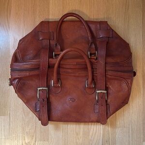 Lara Fereneze Leather Weekender Bag